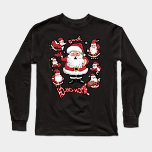 Santa's "Ho-Ho-Home" Long Sleeve T-Shirt